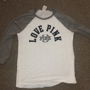 NWOT PINK baseball tee